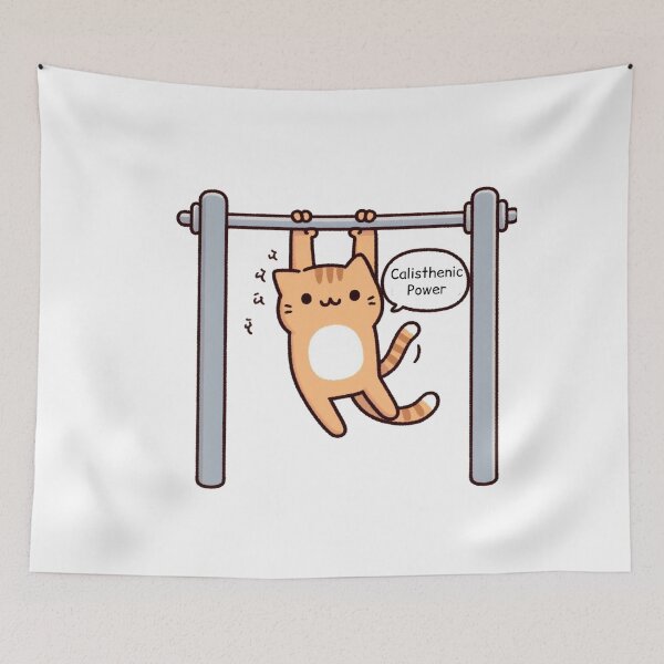 Item preview, Calisthenic: Cute Cat designed and sold by LemuellTrends.
