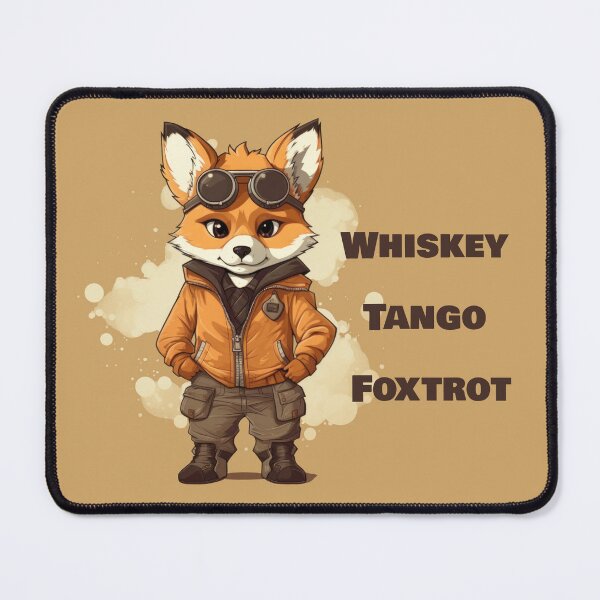 Item preview, Whiskey Tango Foxtrot Fox Aviator Pilot designed and sold by Gsallicat.