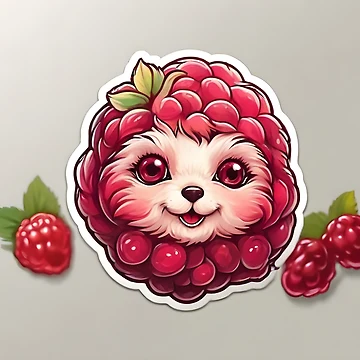 Artwork thumbnail, cute Raspberry by krishnajit22