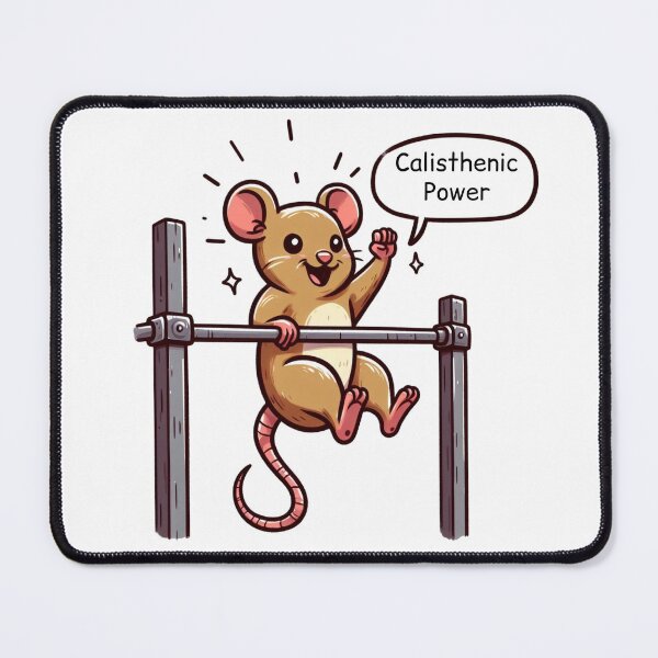 Item preview, Calisthenic: Cute Rat designed and sold by LemuellTrends.