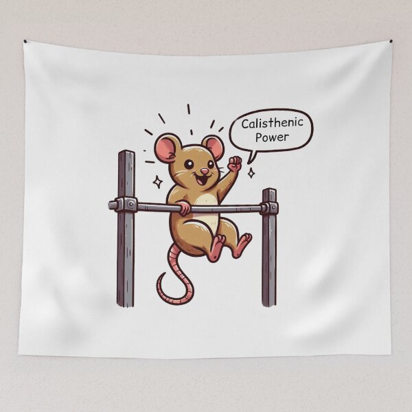 Item preview, Calisthenic: Cute Rat designed and sold by LemuellTrends.