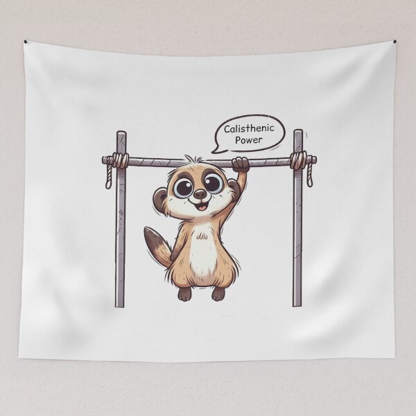 Item preview, Calisthenic: Cute Meerkat designed and sold by LemuellTrends.