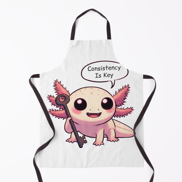 Item preview, Consistency Is Key: Cute Axolotl designed and sold by LemuellTrends.