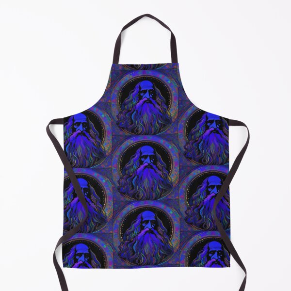 Item preview, Leonardo da Vinci Portrait In Electric Blue designed and sold by TheDarkWardrobe.