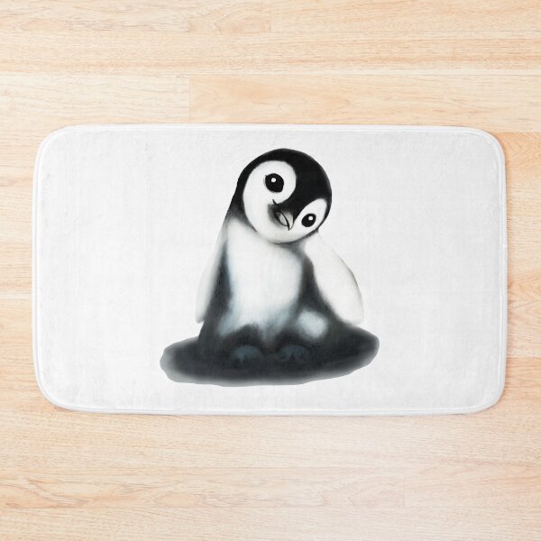 Item preview, Baby penguin chick acrylic painting designed and sold by Funsize-Art.