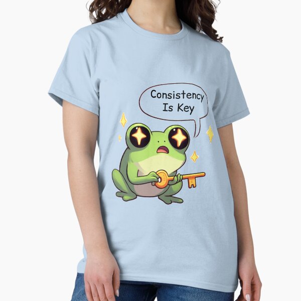 Item preview, Consistency Is Key: Cute Frog designed and sold by LemuellTrends.