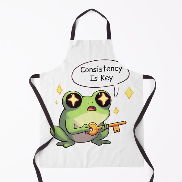 Item preview, Consistency Is Key: Cute Frog designed and sold by LemuellTrends.