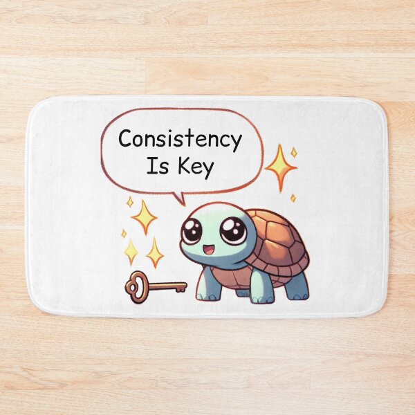 Item preview, Consistency Is Key: Cute Turtle designed and sold by LemuellTrends.