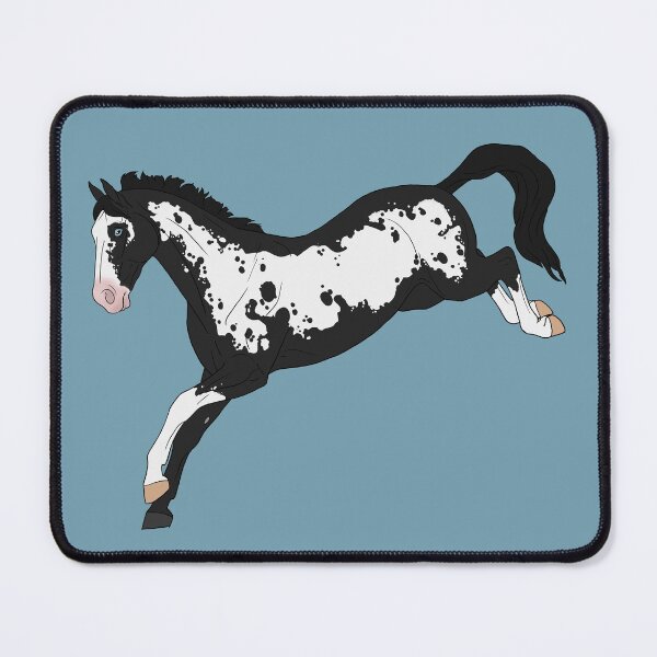 Item preview, Black Overo Pinto Jumping Horse designed and sold by DappledMoon.