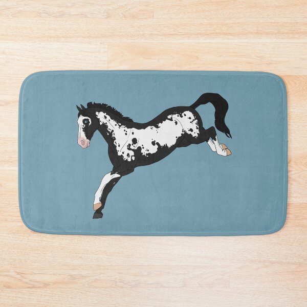 Item preview, Black Overo Pinto Jumping Horse designed and sold by DappledMoon.