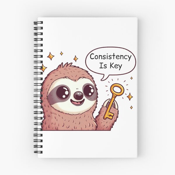 Item preview, Consistency Is Key: Cute Sloth designed and sold by LemuellTrends.