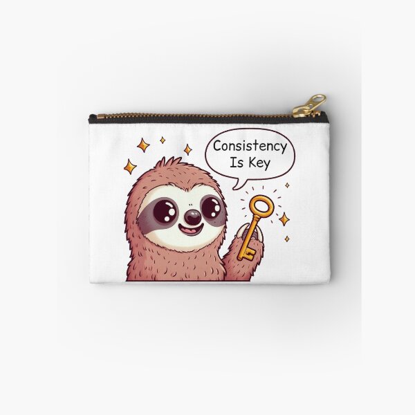 Item preview, Consistency Is Key: Cute Sloth designed and sold by LemuellTrends.