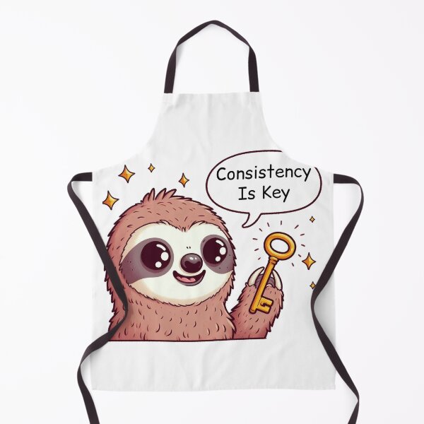 Item preview, Consistency Is Key: Cute Sloth designed and sold by LemuellTrends.