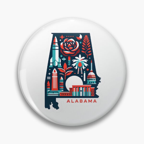 Item preview, Alabama vibrant design map designed and sold by MindblowingShop.