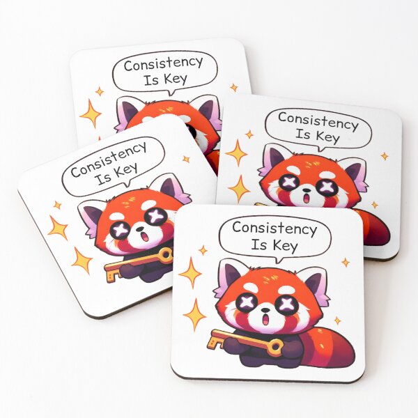 Item preview, Consistency Is Key: Cute Red Panda designed and sold by LemuellTrends.