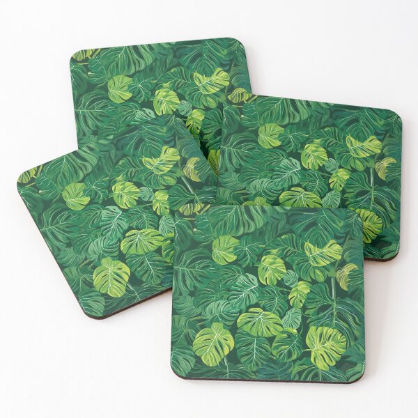 Item preview, leaf motifs monstera art designed and sold by Rockwpapart.