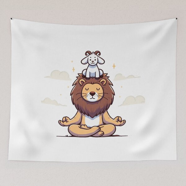Item preview, Gym Zen: Cute Lion designed and sold by LemuellTrends.