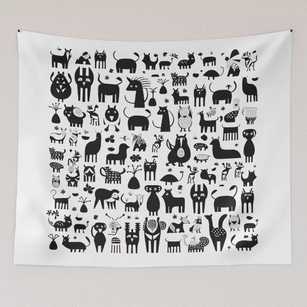 Item preview, abstract wildlife motifs art designed and sold by Rockwpapart.