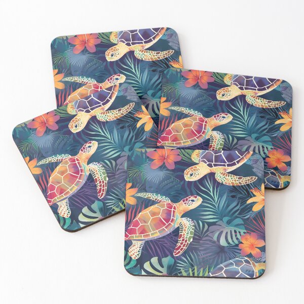 Item preview, sea turtle pattern print designed and sold by dcrc.