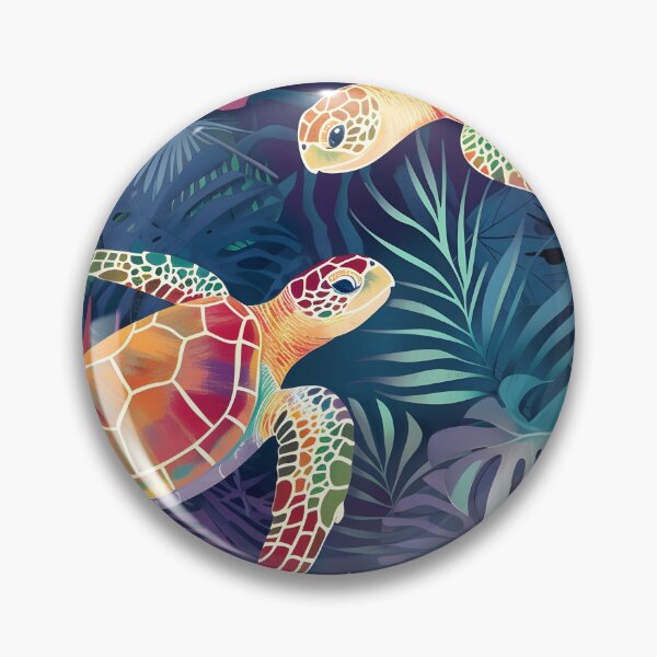 Item preview, sea turtle pattern print designed and sold by dcrc.
