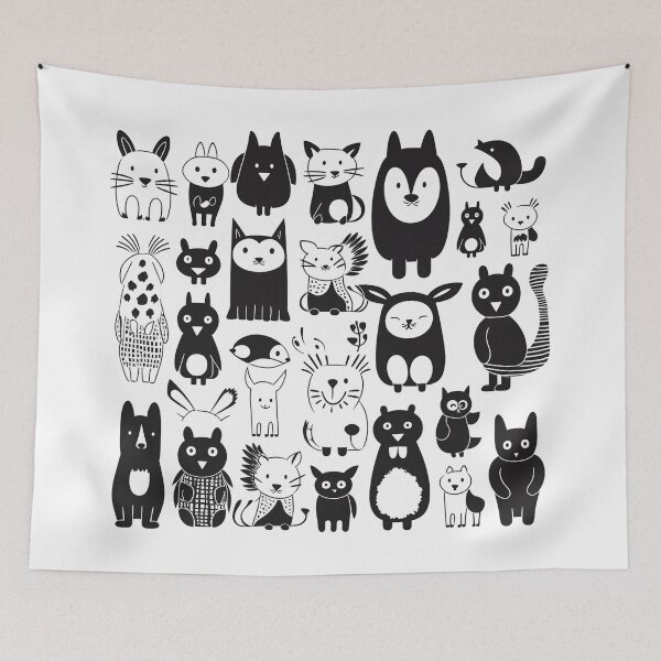 Item preview, abstract wildlife motifs home decor designed and sold by Rockwpapart.