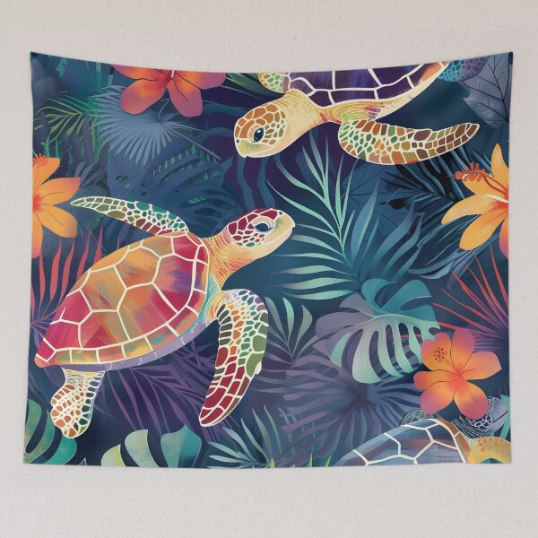 Item preview, sea turtle pattern print designed and sold by dcrc.
