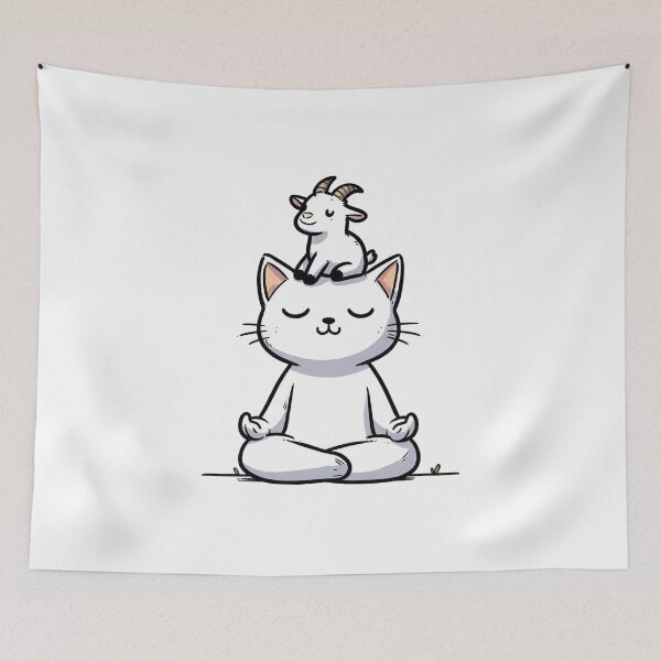 Item preview, Gym Zen: Cute Cat designed and sold by LemuellTrends.