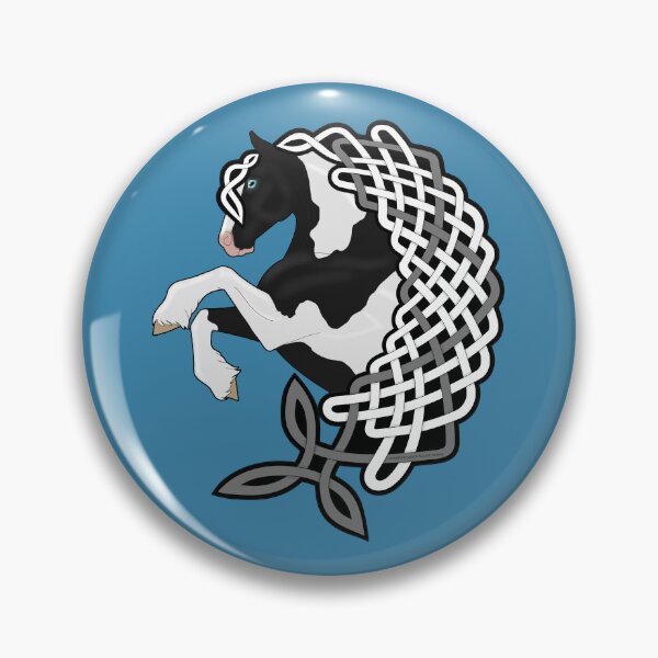 Item preview, Gypsy Vanner Horse with Celtic Knotwork Mane designed and sold by DappledMoon.
