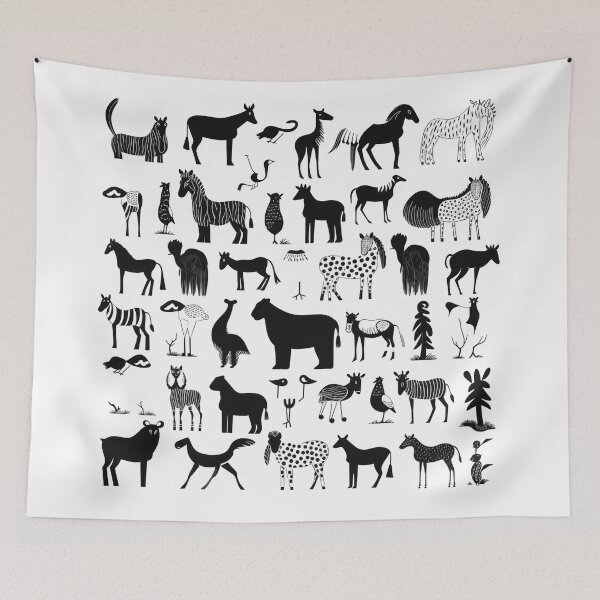 Item preview, abstract wildlife motifs  designed and sold by Rockwpapart.