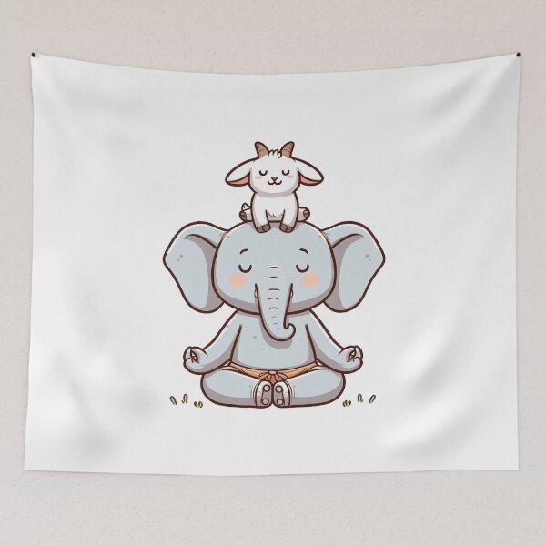 Item preview, Gym Zen: Cute Elephant designed and sold by LemuellTrends.