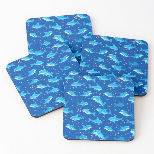 Item preview, Dolphin motifs art designed and sold by Rockwpapart.