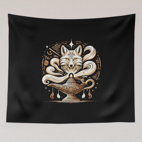 Item preview, Fox and Magic Lamp designed and sold by Ederson D'Mind.