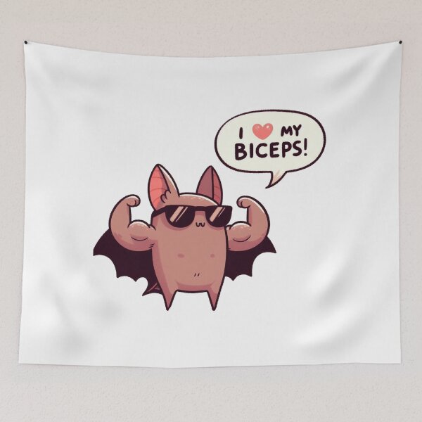 Item preview, Big Biceps: Cute Bat designed and sold by LemuellTrends.