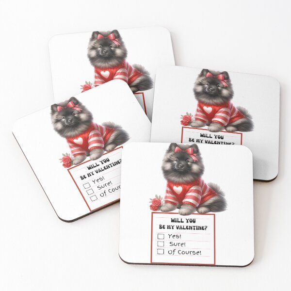 Item preview, Valentine's Day Keeshond Puppy designed and sold by M1234s.