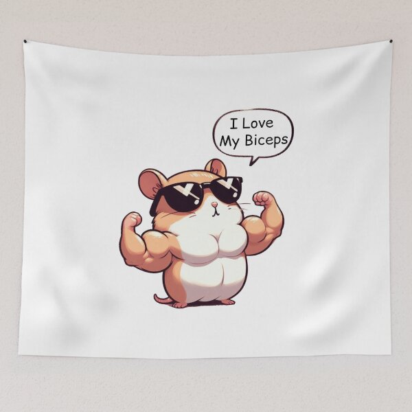 Item preview, Big Biceps: Cute Hamster designed and sold by LemuellTrends.