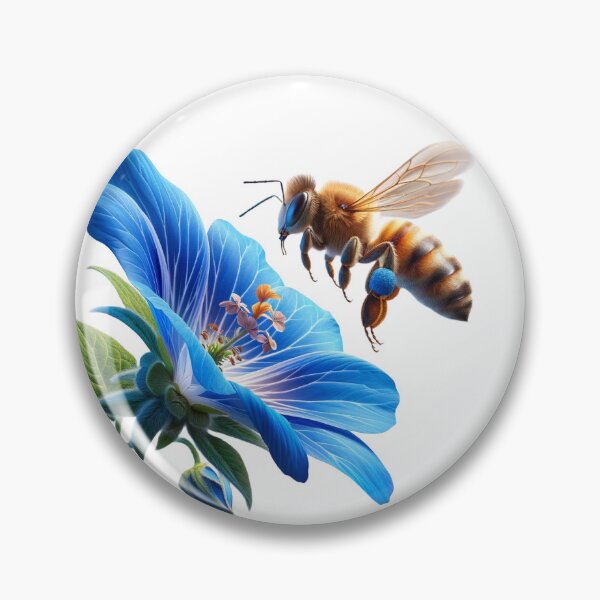 Item preview, Bee pollinating a flower designed and sold by bradm50.
