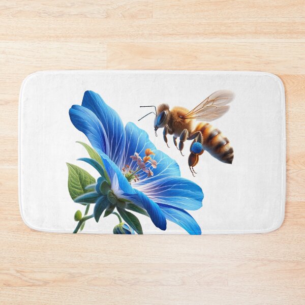 Item preview, Bee pollinating a flower designed and sold by bradm50.