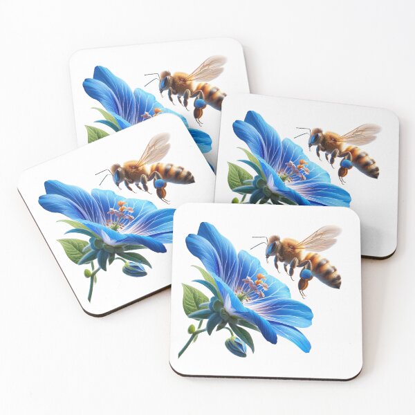 Item preview, Bee pollinating a flower designed and sold by bradm50.