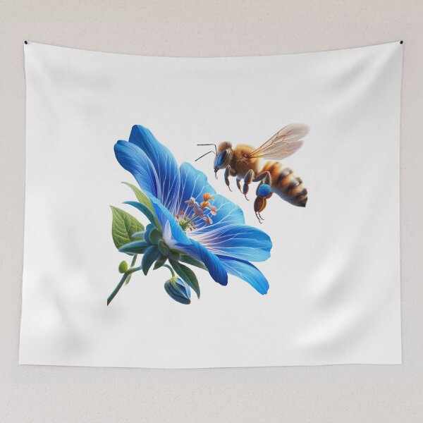 Item preview, Bee pollinating a flower designed and sold by bradm50.