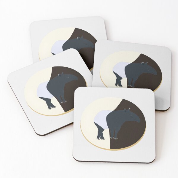 Item preview, Malayan Tapir Black And White Cookie designed and sold by ThatIsSomething.