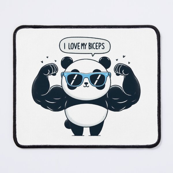 Item preview, Big Biceps: Cute Panda designed and sold by LemuellTrends.