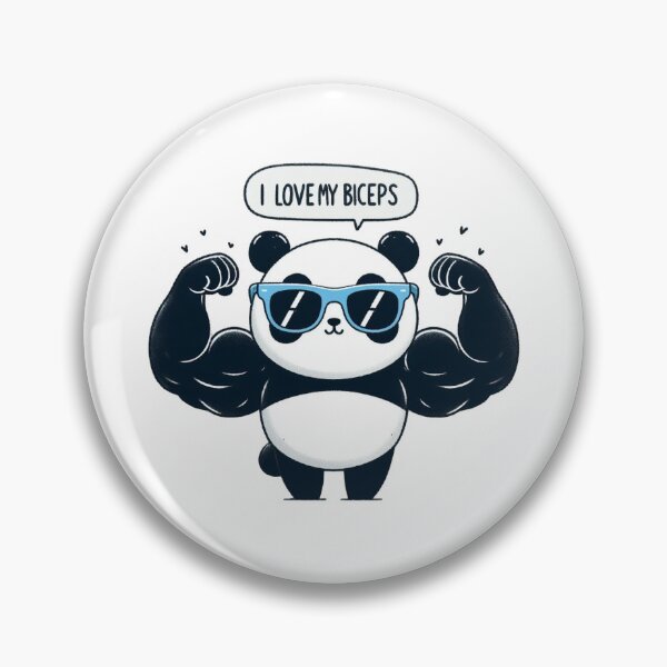 Item preview, Big Biceps: Cute Panda designed and sold by LemuellTrends.