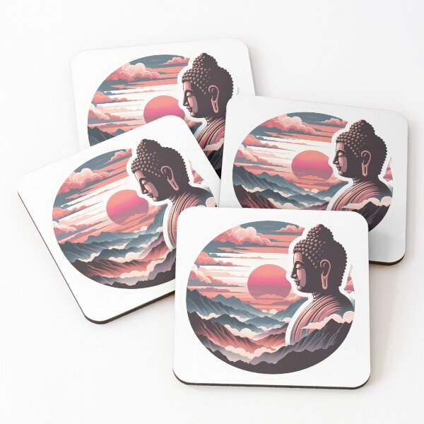 Item preview, Buddha x Mountain Sunset designed and sold by MindblowingShop.