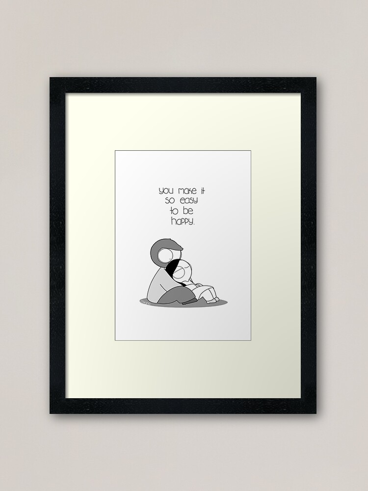 Alternate view of Easy To Be Happy Framed Art Print