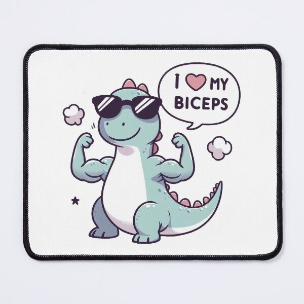Item preview, Big Biceps: Cute Dinosaur designed and sold by LemuellTrends.