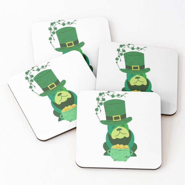 Item preview, St Patrick's Day Green Dog with A Pot of Gold - Happy Saint Patrick's Day designed and sold by CraftyAnimal.