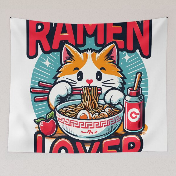 Item preview, I Love Ramen, Ramen Lover, Ramen Cat designed and sold by KitonicTees.