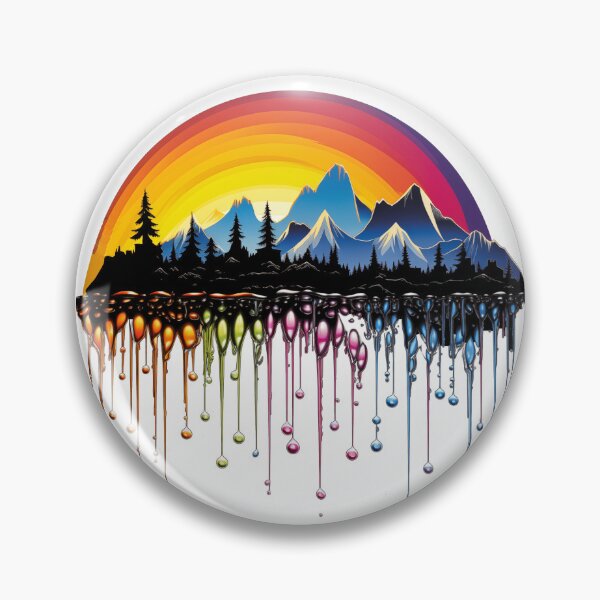 Item preview, Rainbow Dripping Mountains designed and sold by Artisleek Designs.