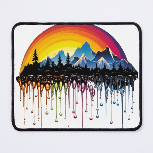 Item preview, Rainbow Dripping Mountains designed and sold by Artisleek Designs.