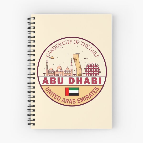 Item preview, Abu Dhabi UAE City Skyline Emblem designed and sold by KrisSidDesigns.